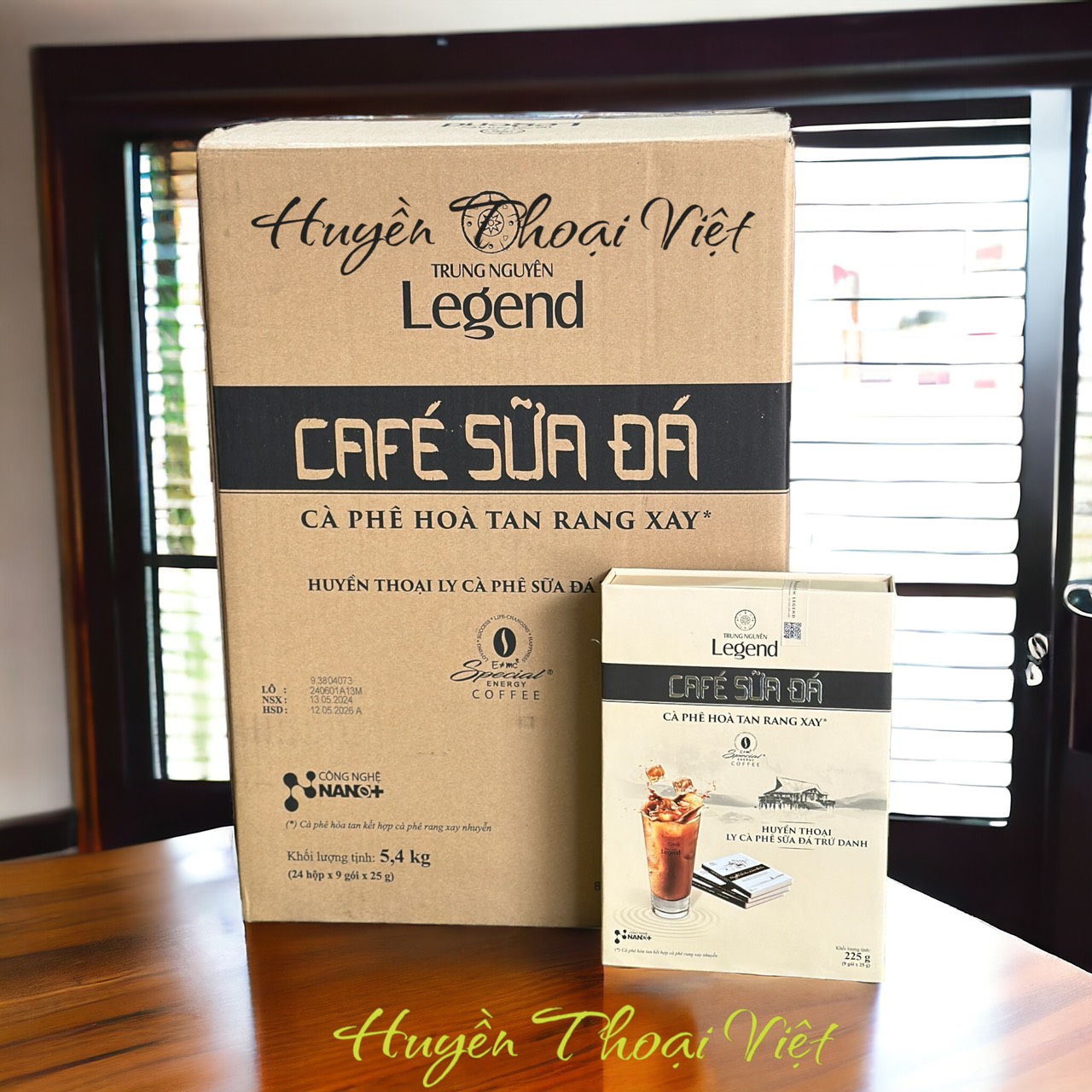 ( Giá Sỉ) Thùng Cà phê Legend Sữa Đá - Hộp 9 Gói - Cà phê ngon nhất Thế Gian( 24 Hộp/ Thùng)