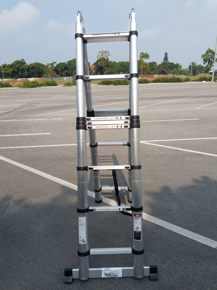 Thang Nhôm Rút Chữ A 4.4M