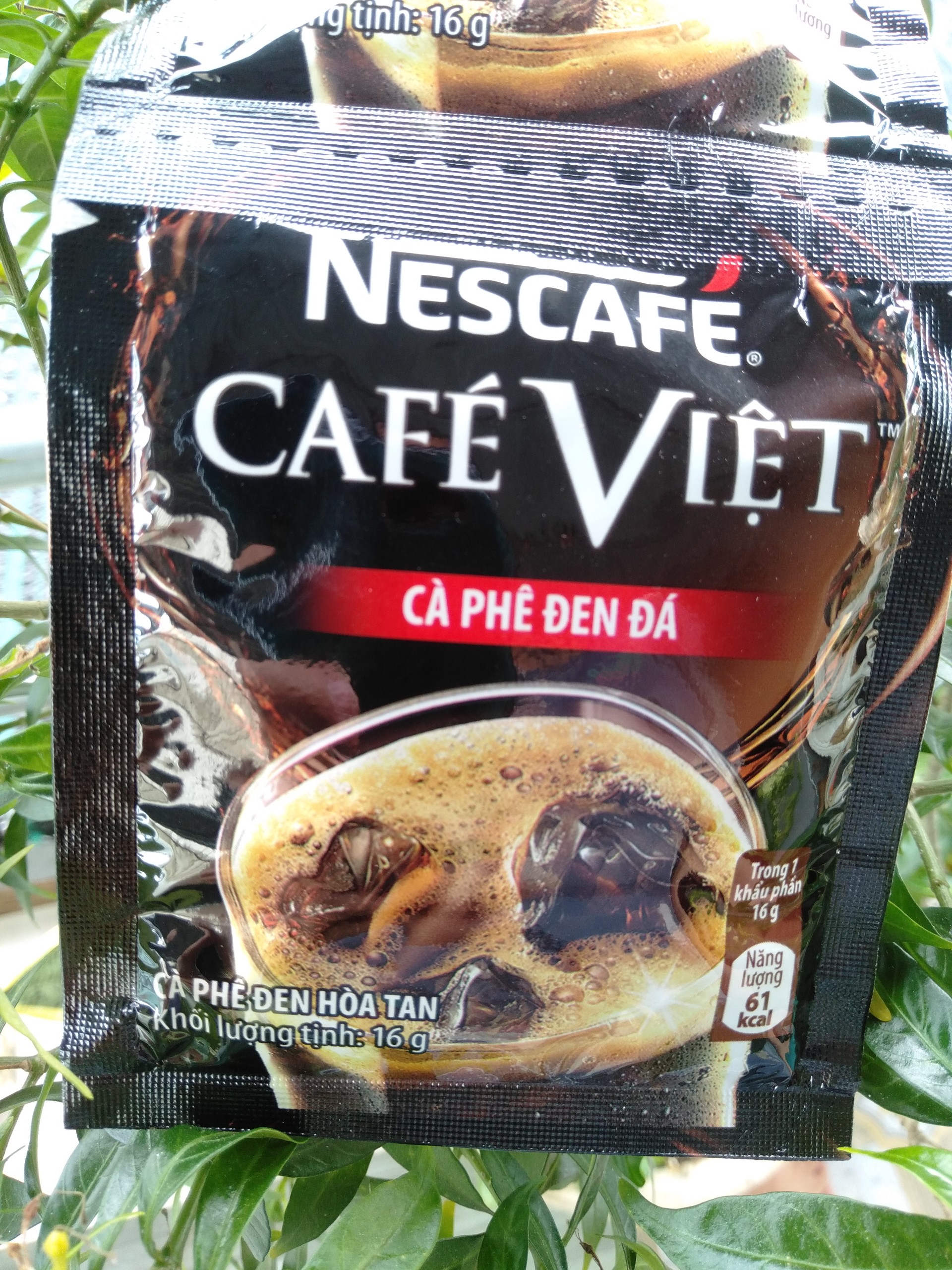 [HCM]Cà phê hòa tan - Nescafe Cafe Việt - Cà phê đen đá  -  Dây (10 gói x16g)
