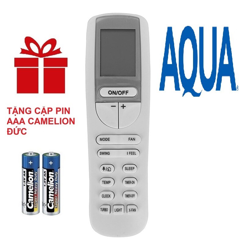 Remote máy lạnh aqua mẫu 4 - điều khiển điều hòa aqua mẫu 4