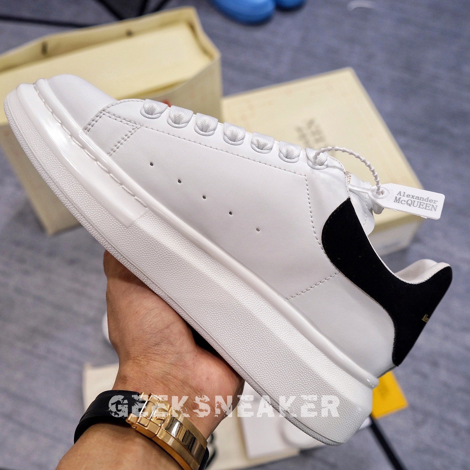 [GeekSneaker] Giày Mc Queen | McQueen Gót Nhung