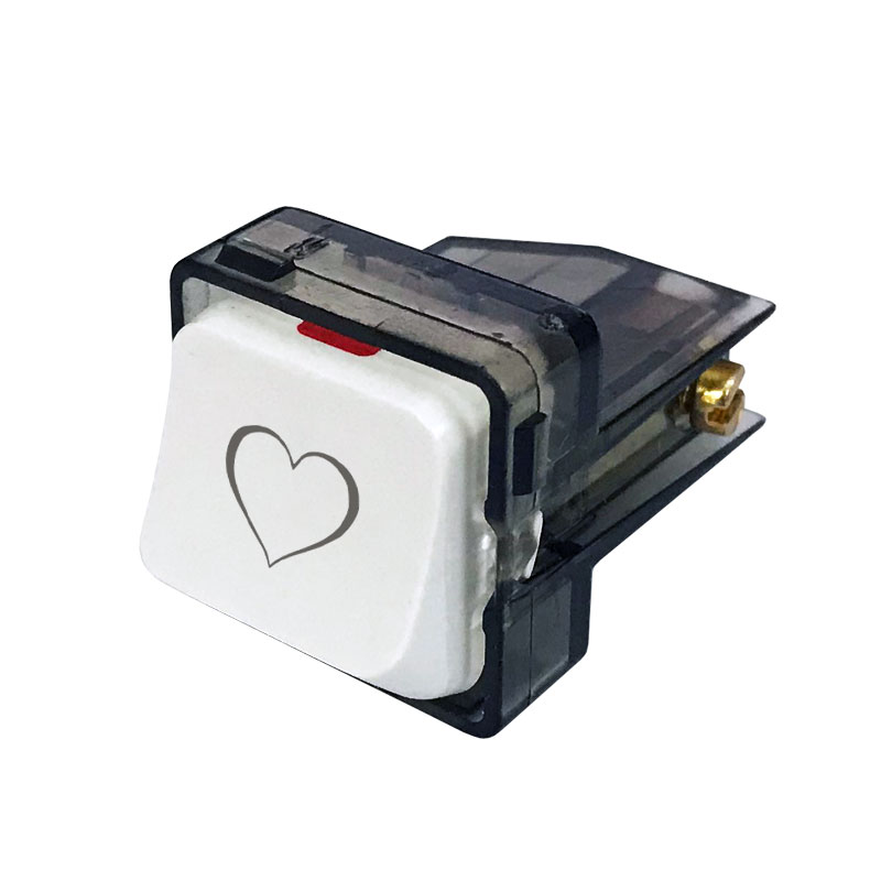 Hạt công tắc 1 chiều 2 cực 10A họa tiết HME18 (Sino, Lioa)