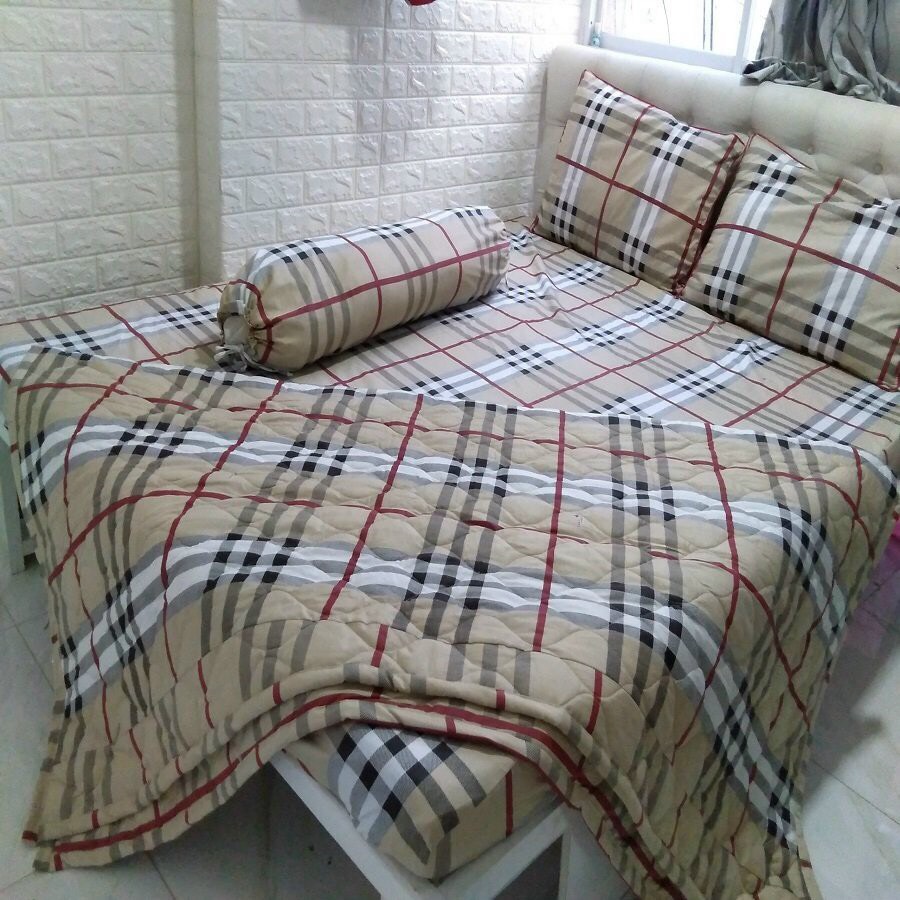 Bộ Drap Cotton Thắng Lợi 4 Món (CHAT Để Chọn Màu)
