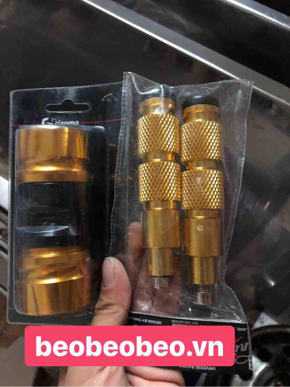 Chống đổ trước sau cnc màu vàng