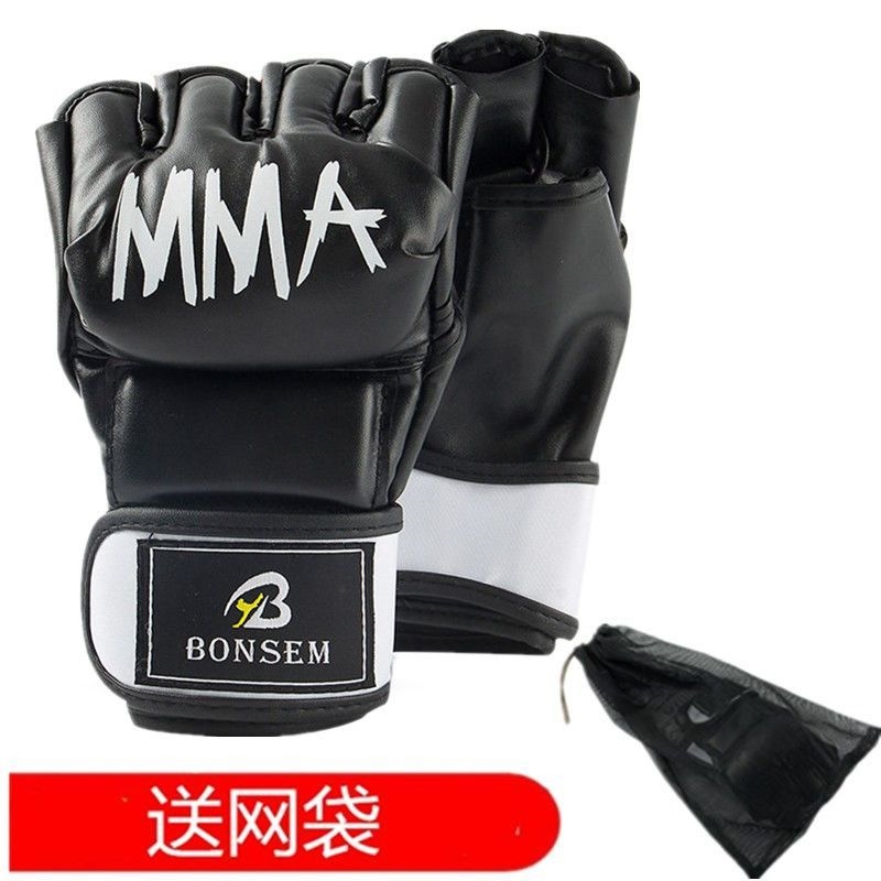 2023 New Fashion version Half Finger Boxing Gloves Sanda Fighting UFC Boxing Gloves Adult Fighting Training MMA Boxing Sandbag Muay Thai Gloves
