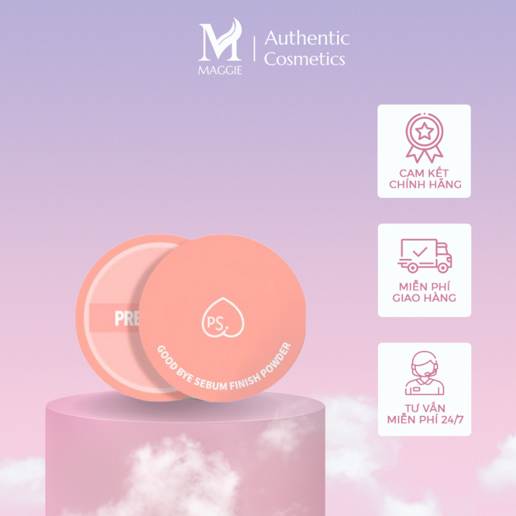 Phấn phủ bột kiềm dầu PrettySkin Goodbye Sebum Finish Powder