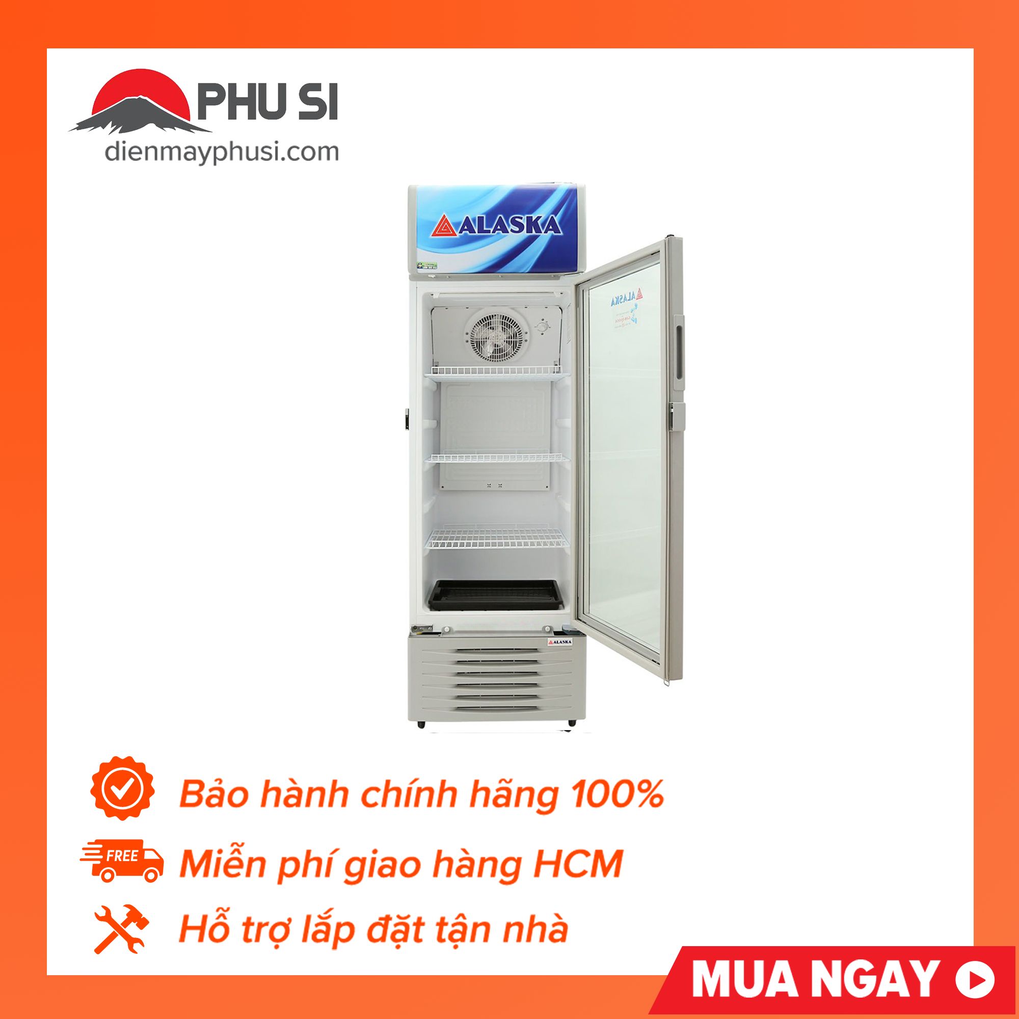 Tủ mát Alaska 250 Lít LC 333H