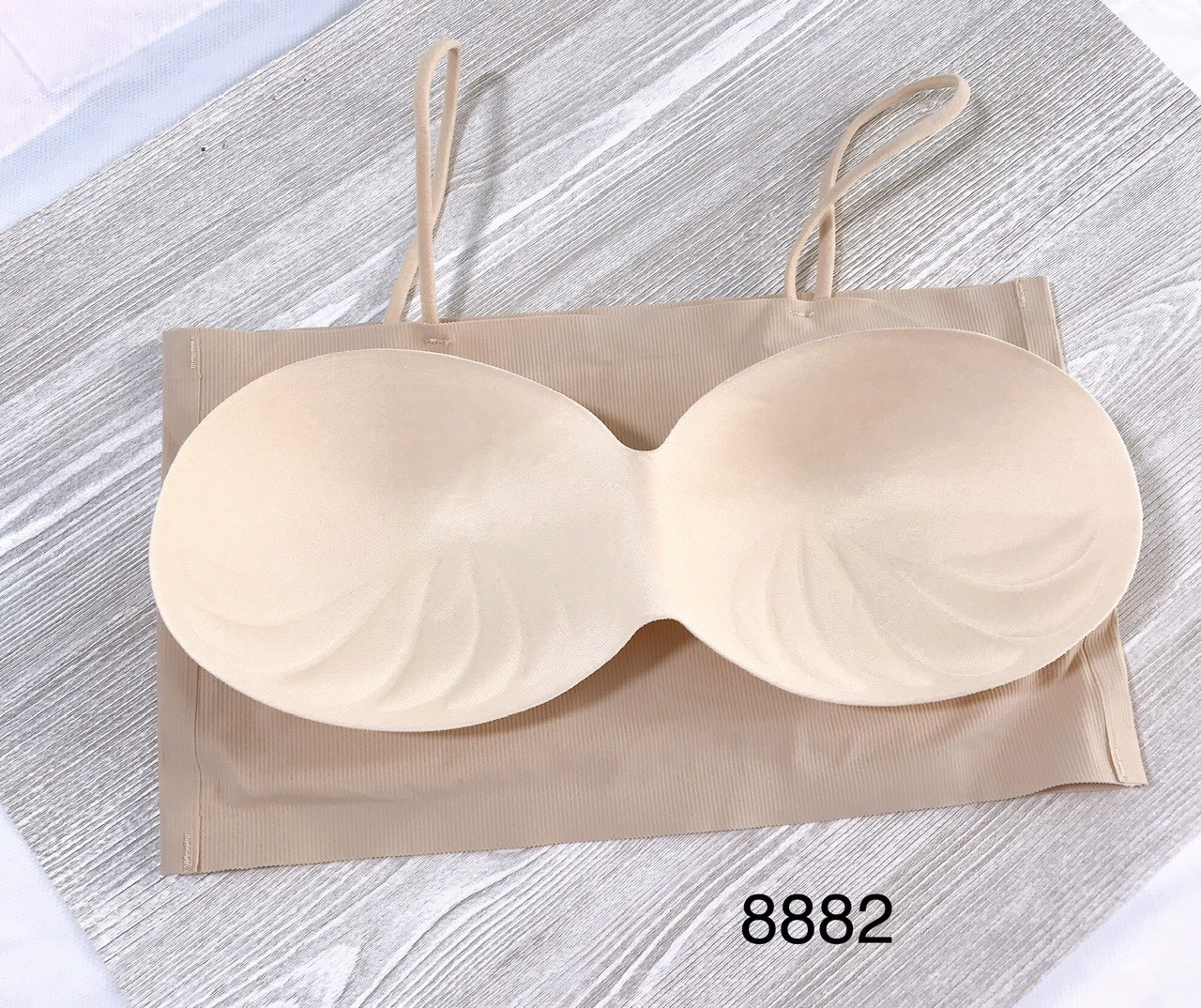 Áo lót nữ Bra ống su gân 2 dây 8882 – Thiết kế ôm sát, co dãn thoải mái