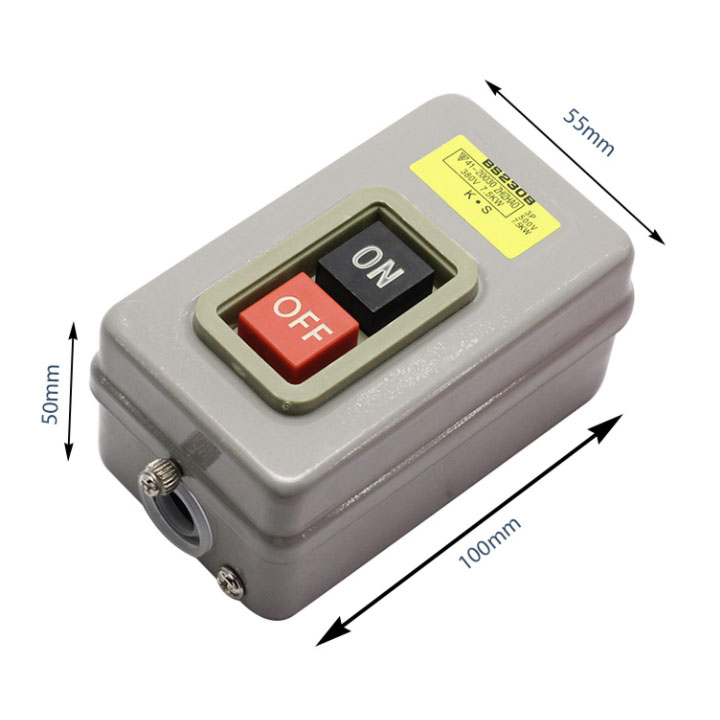 Công Tắc Nút Nhấn 3 Pha 380V 3.7KW BS230B
