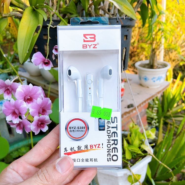 [HCM]Tay nghe BYZ S389 dây dẹp chống đứt cáp