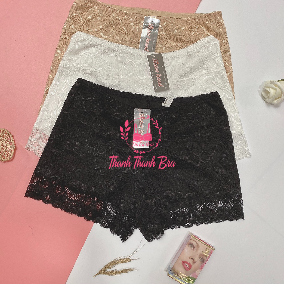 Quần đùi nữ mặc váy Thái Lan  Sisterhood 527 - chất coton, phối ren mềm mại
