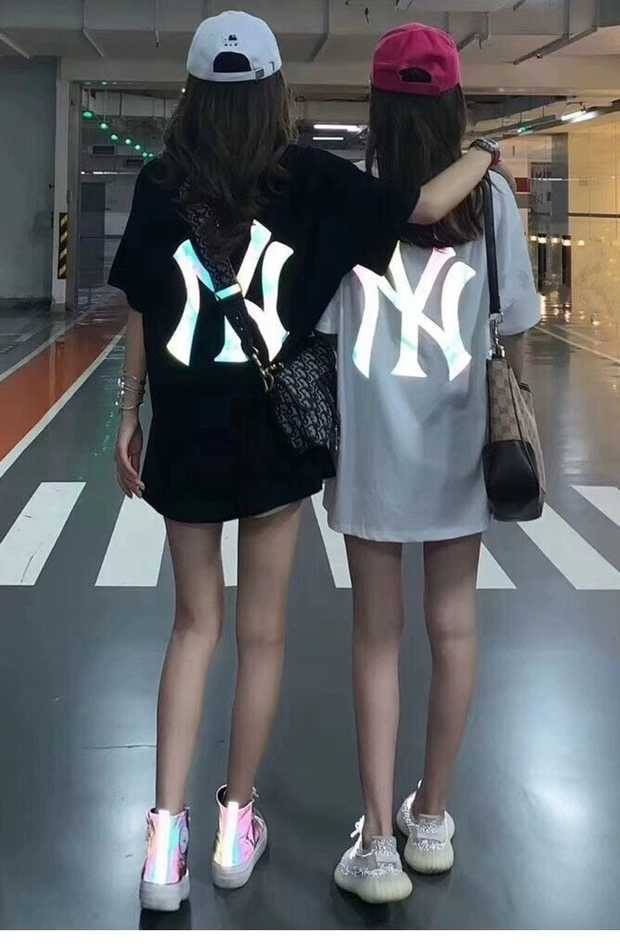 [HCM]Áo Thun Nam Nữ Họa Tiết Chữ " NY " Dạ Quang  Đơn Giản  Chất Cho Giới Trẻ TP