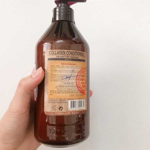 Dầu xả Top Haneda Collagen siêu mượt 785ml- Chai
