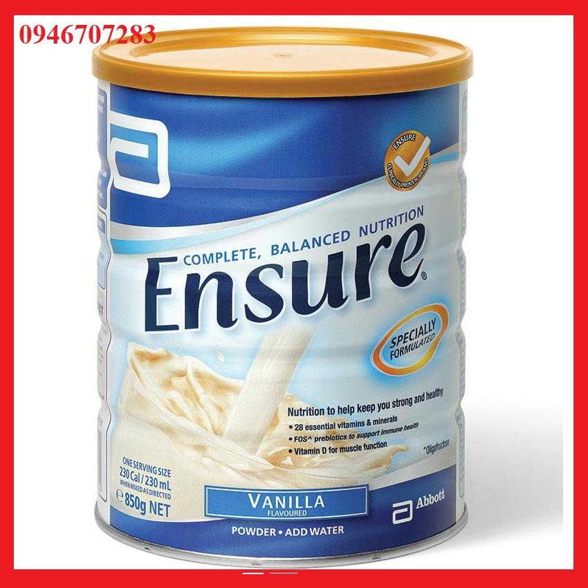 Sữa ensure 850g, úc