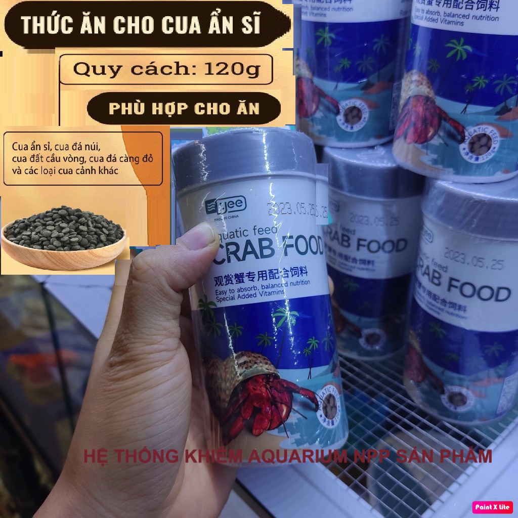 Thức ăn cho ốc mượn hồn - cua cảnh THƯƠNG HIỆU YEE
