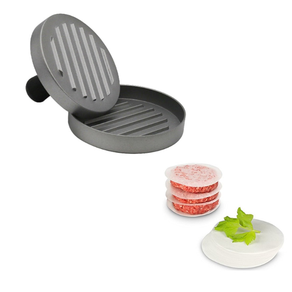 Khuôn ép thịt hamburger hình tròn/ Dụng cụ ép thịt làm hamburger