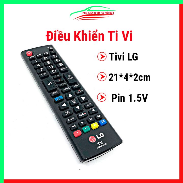 Điều khiển tivi, remote cho tivi LG sử dụng pin AAA kích thước nhỏ gọn