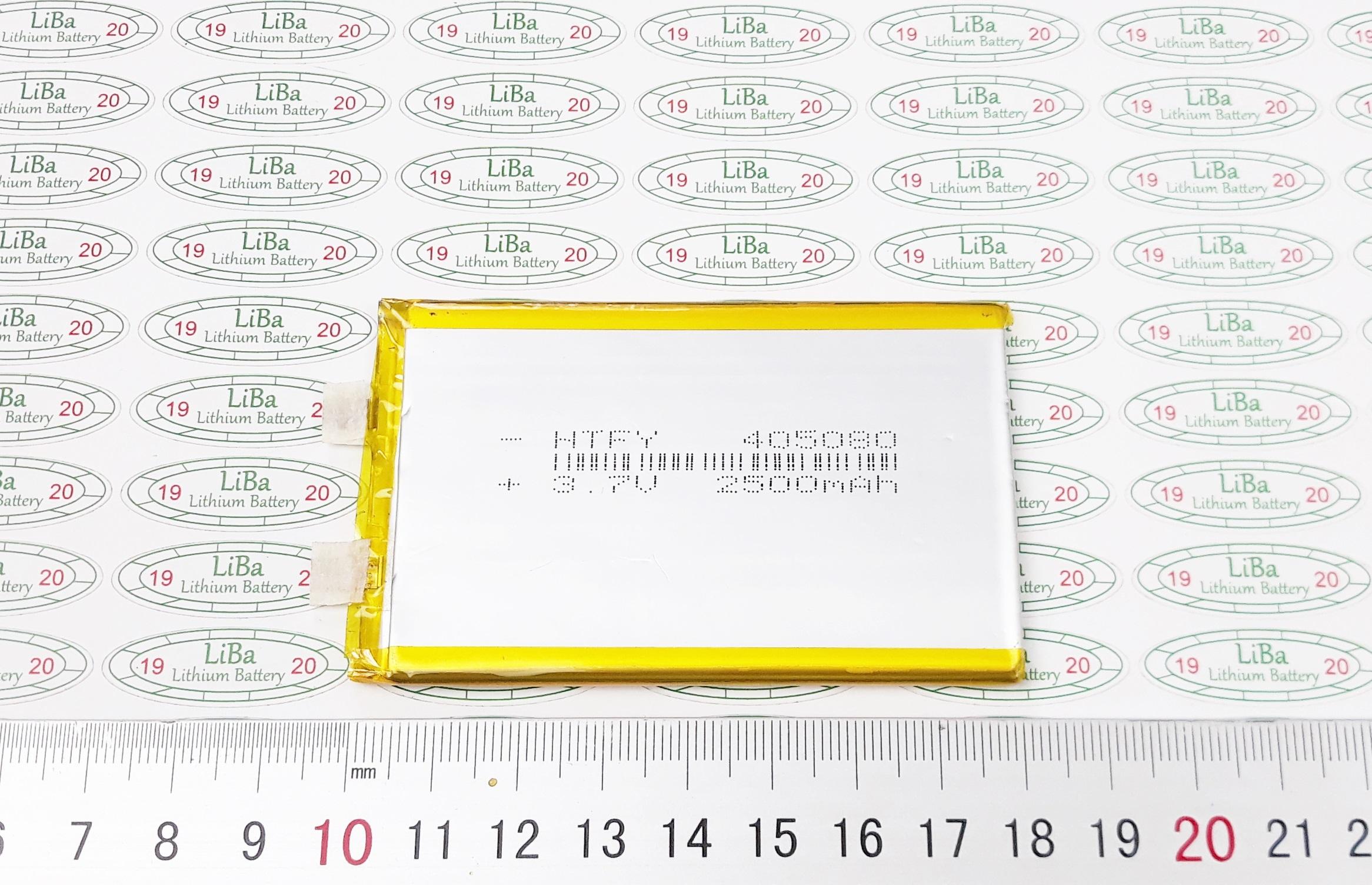 Lithium polyme 3.7v 5000 mah... 2500 mah kích thước 50 x 80 mm - liba
