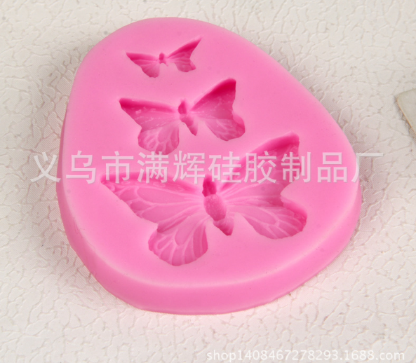 Khuôn silicon 3D 3 con bướm MS2