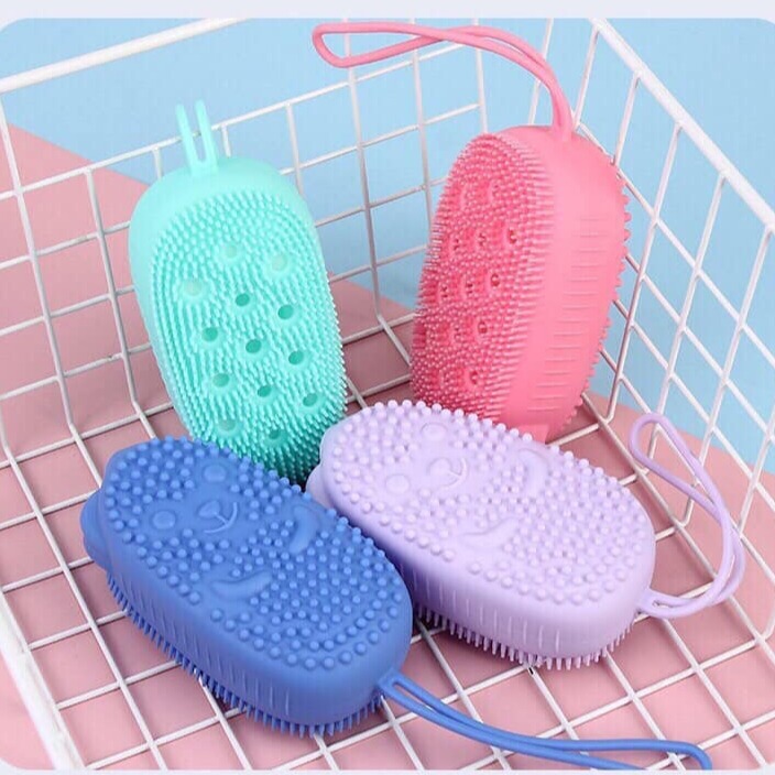 Bông Tắm silicon hình chuột - Miếng tắm silicon - Miếng chà  silicon  toàn thân