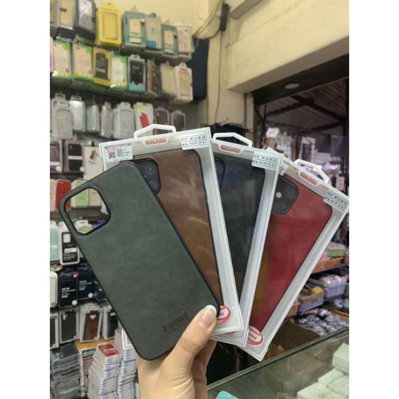 Ốp lưng Sulada da cho iPhone 13 pro max/13 pro/13/13 mini/12 Mini/ 12/ 12 Pro/ 12 Pro Max  .