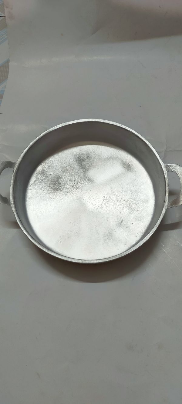 chảo gang đáy bằng đúc thủ công dk29cm cao7cm