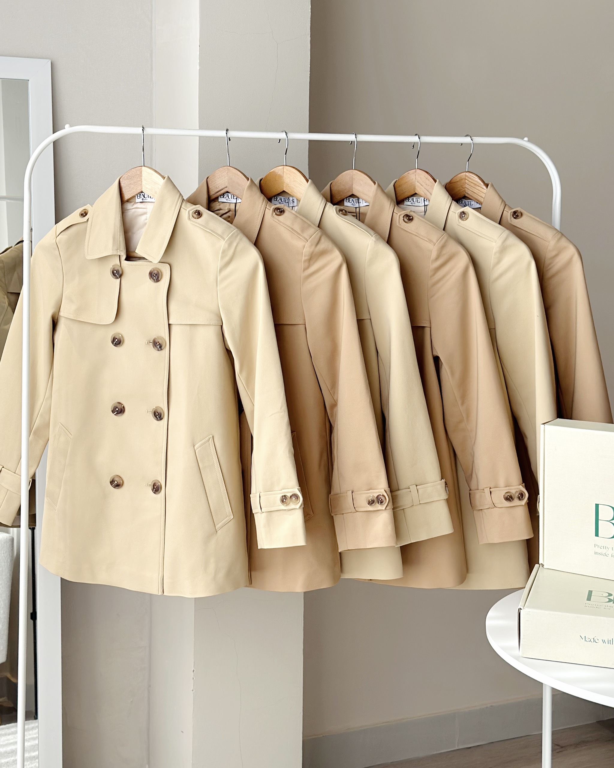BEAUTEBYV - Áo Trench Coat 2022