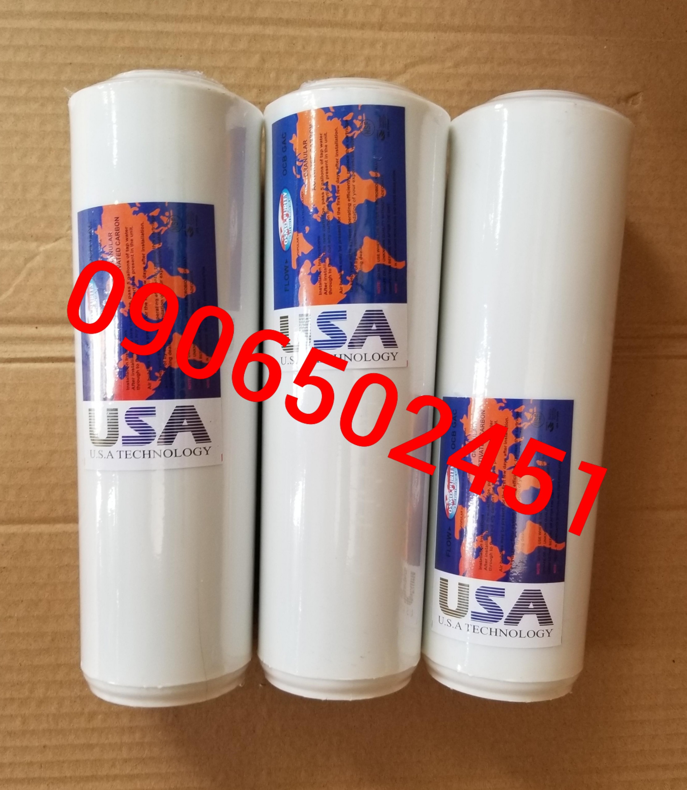 [HCM]Combo Bộ sản phẩm 6 lõi lọc (gồm 4 lõi lọc số 1 & 1 lõi số  2 & 1 lõi số 3) 10inch