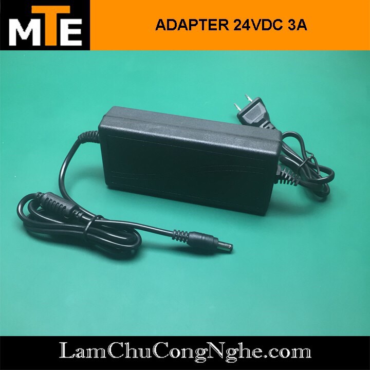 Nguồn adapter 24V 3A jack DC 5.5 x 2.1 mm