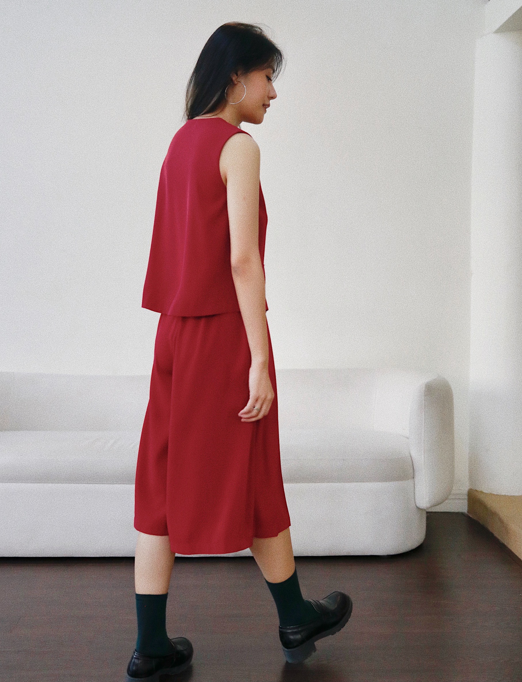 Chicka Chicka - Áo Gile top - Red