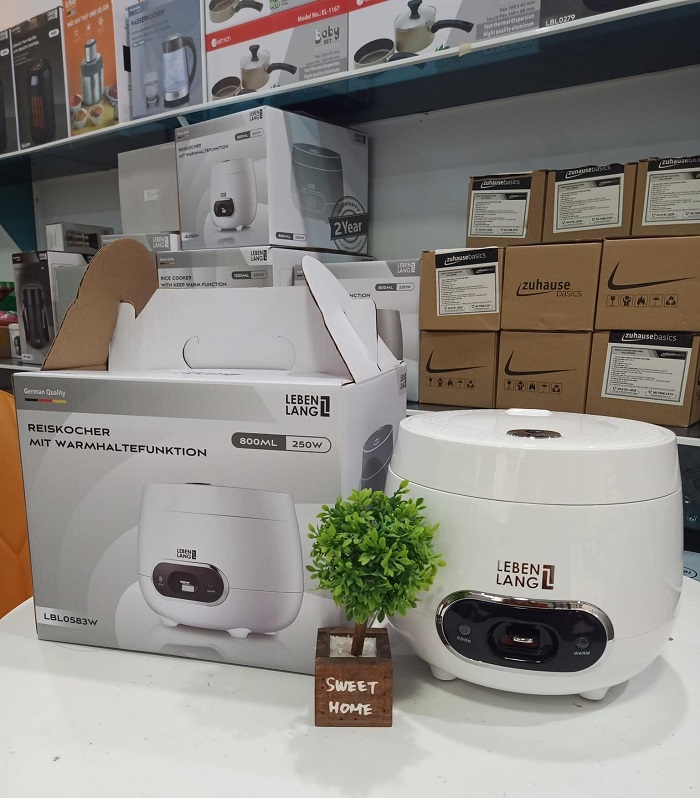 Nồi cơm điện mini Lebenlang LBL0583 - màu trắng