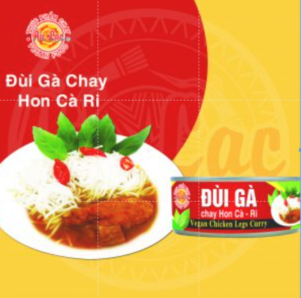 Đùi gà hon càri chay âu lạc 160g
