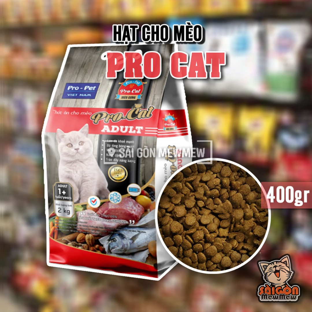 Combo 5 pack cat food Pro cat 400gr
