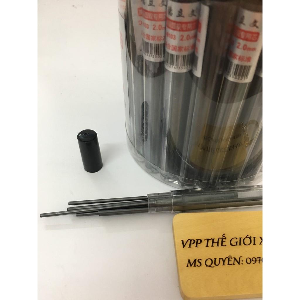 SET 10 ỐNG RUỘT CHÌ BẤM NGÒI LỚN 2MM (8103) ( 10 RUỘT CHÌ/ ỐNG)