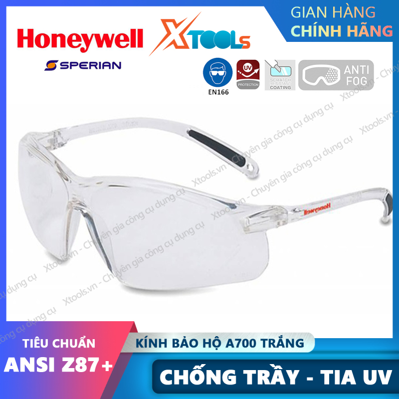 Kính bảo hộ Honeywell A700 Mắt kính chống bụi, chống tia UV, chống trầy xước, đọng sương [XTOOLs][XSAFE]