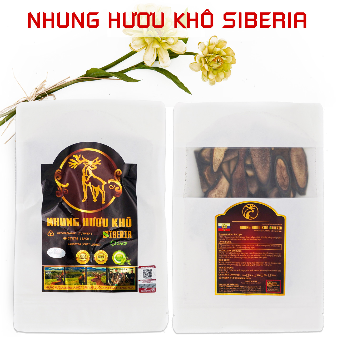 Nhung hươu khô cao cấp Siberia