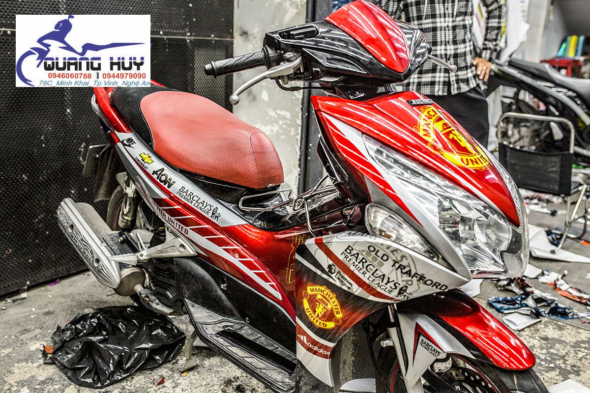 Tem Trùm Airblade Đỏ Đen,Team Decal AB 2011 M.U