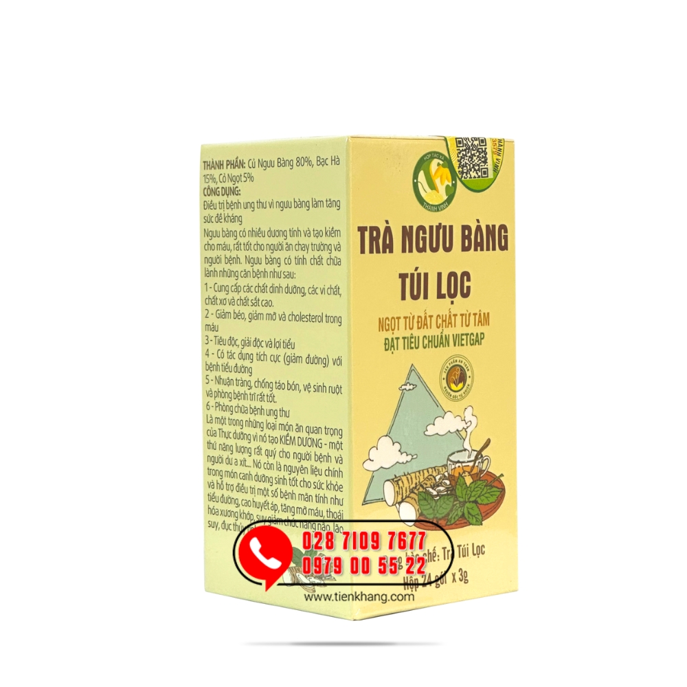 Trà Ngưu Bàng Túi Lọc - Hộp (72gram/24 gói)