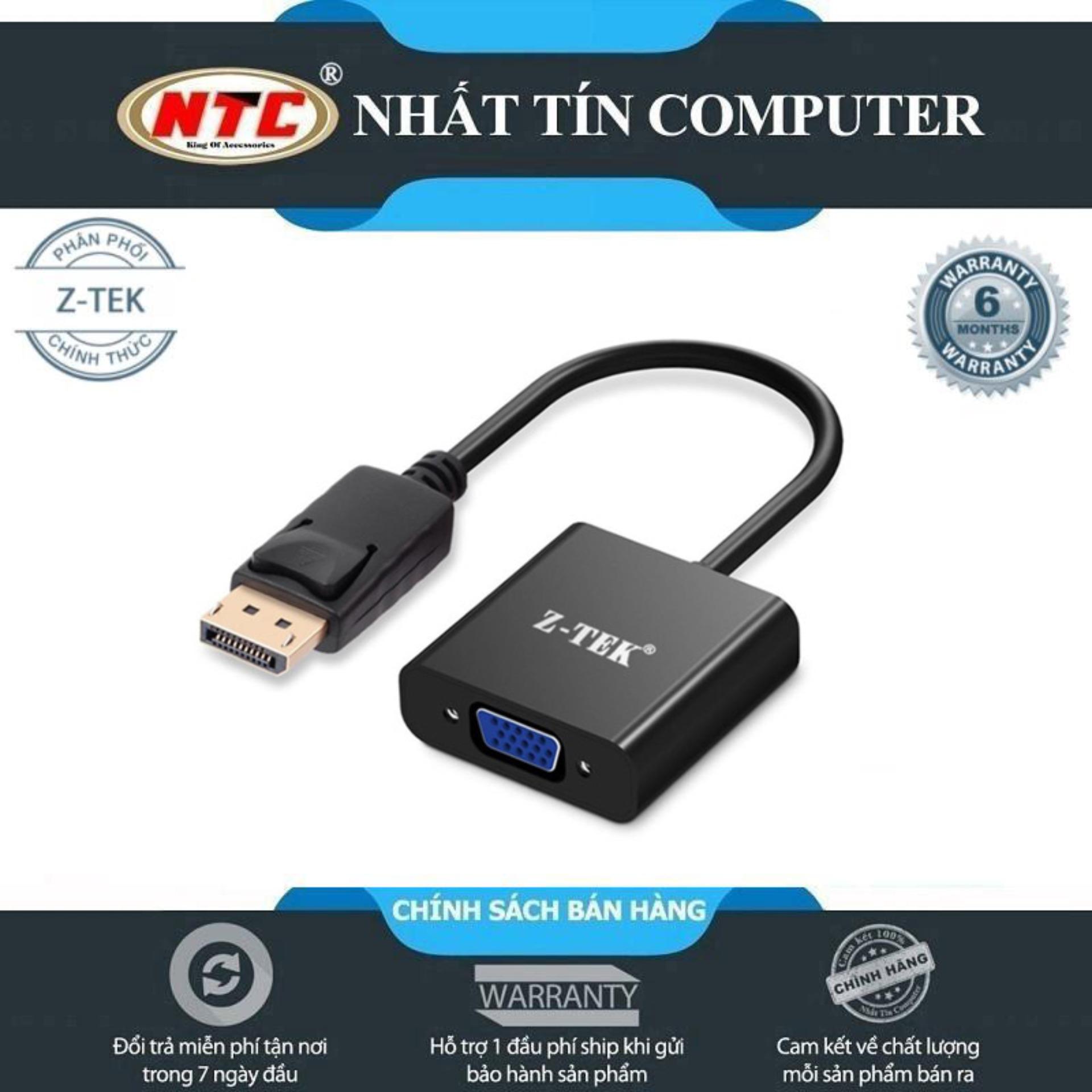 Cáp tín hiệu từ HDMI ra VGA ZTEK ZY053K - hỗ trợ FullHD 1080p (đen)
