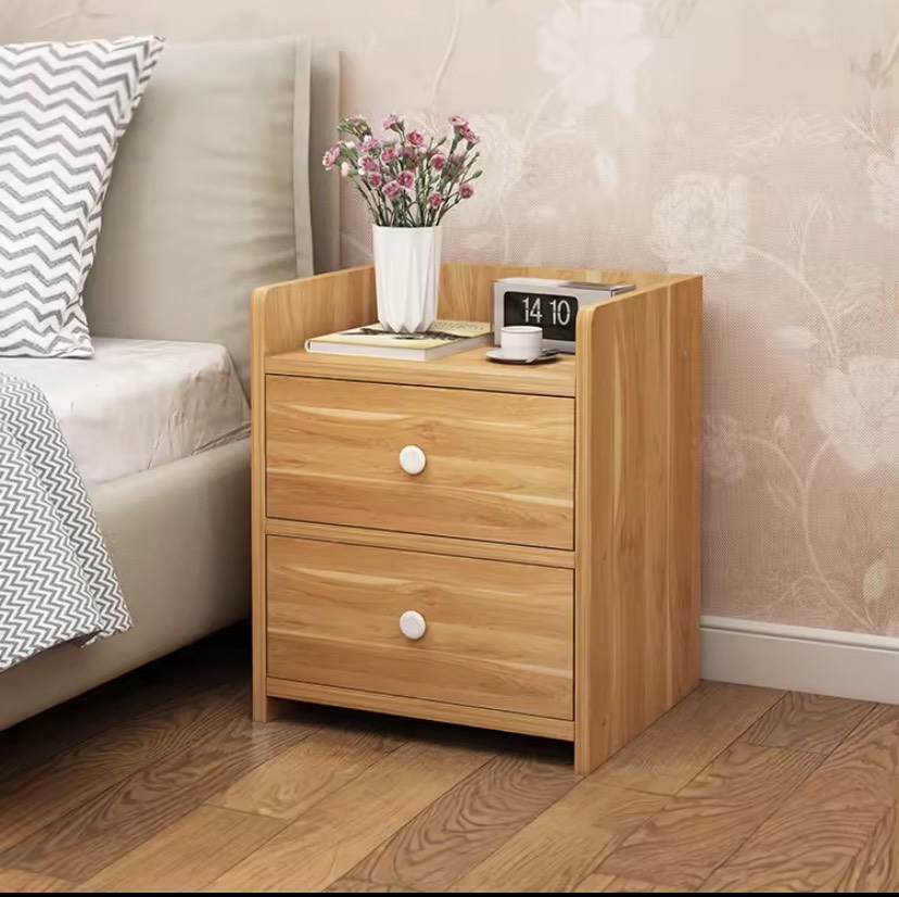 Tủ GỖ 2 ngăn để đầu giường VÁN MDF