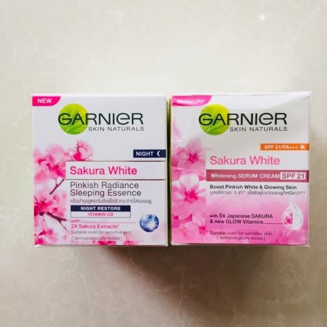 Kem Dưỡng Trắng Da Garnier Sakura White Thái Lan(ngày hoặc đêm)