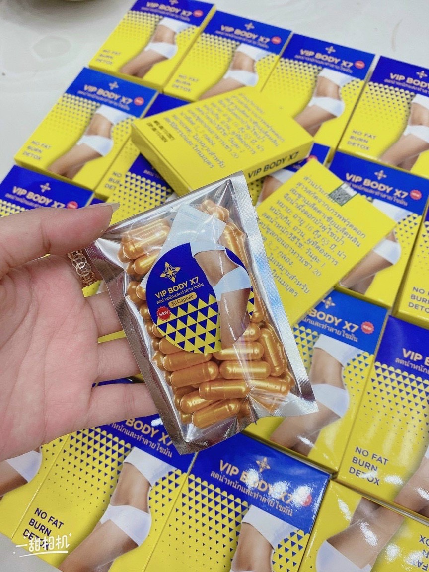 1 hộp giảm cân giảm mỡ siêu nhanh vip body x7 - shop tananauth