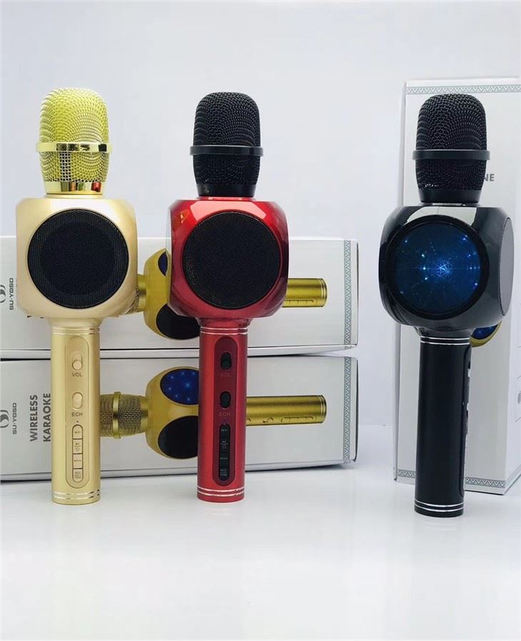 Micro Karaoke Kèm Loa Bluetooth YS60 Có Led Hát Hay