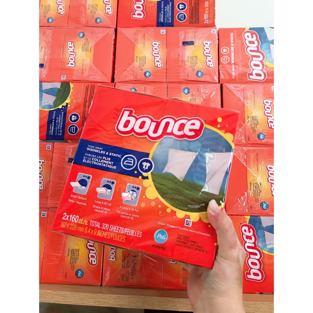 [HCM][SET 2 HỘP] Giấy Thơm Quần Áo Bounce - Hàng của Mỹ (NK)