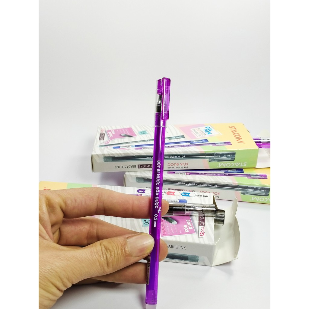 Bút bi mực gel nắp đậy 0.5.mm stacom gp104e