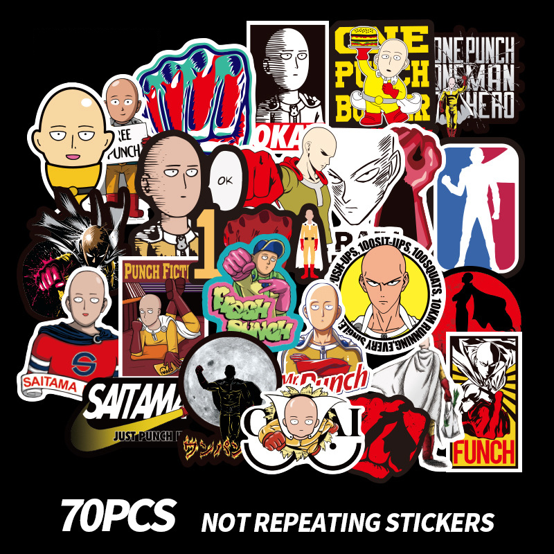 Sticker PVC Chống nước Hình dán One Punch Man ST-016