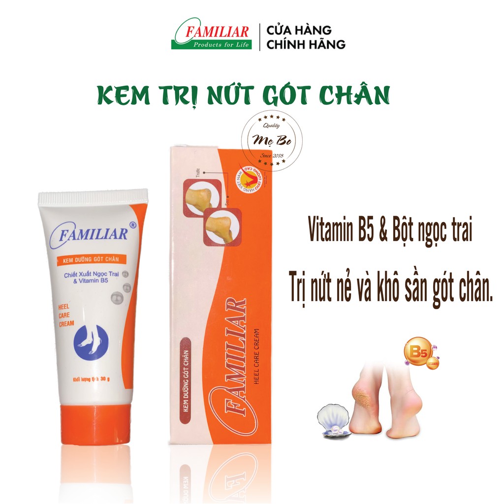 Kem chống và giảm nứt gót chân Familiar 30 gr