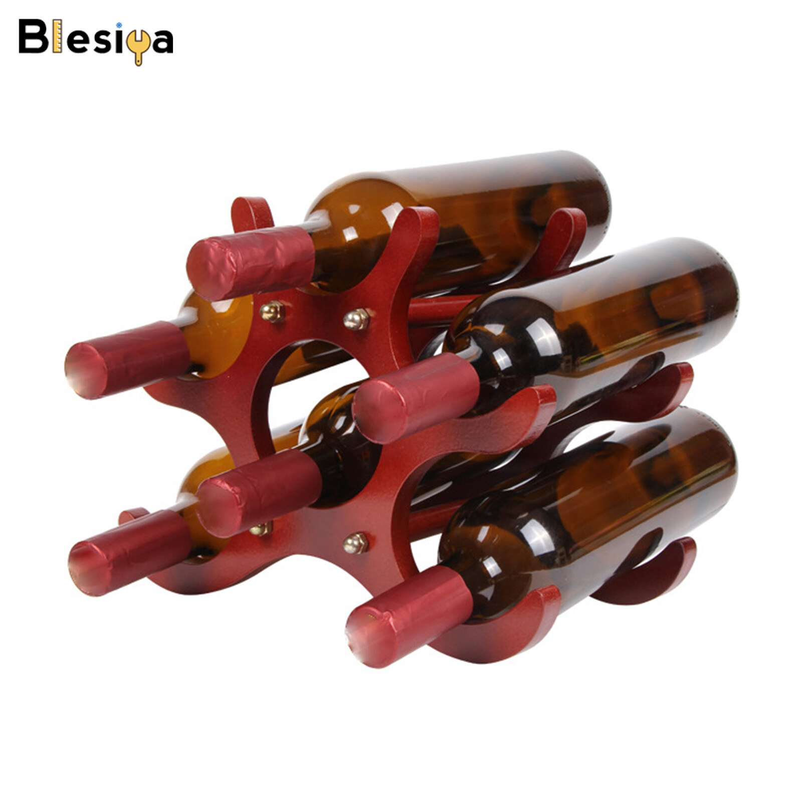 Blesiya Creative Wine Bottle Rack Storage Shelf for Living Room Kitchen Pantry