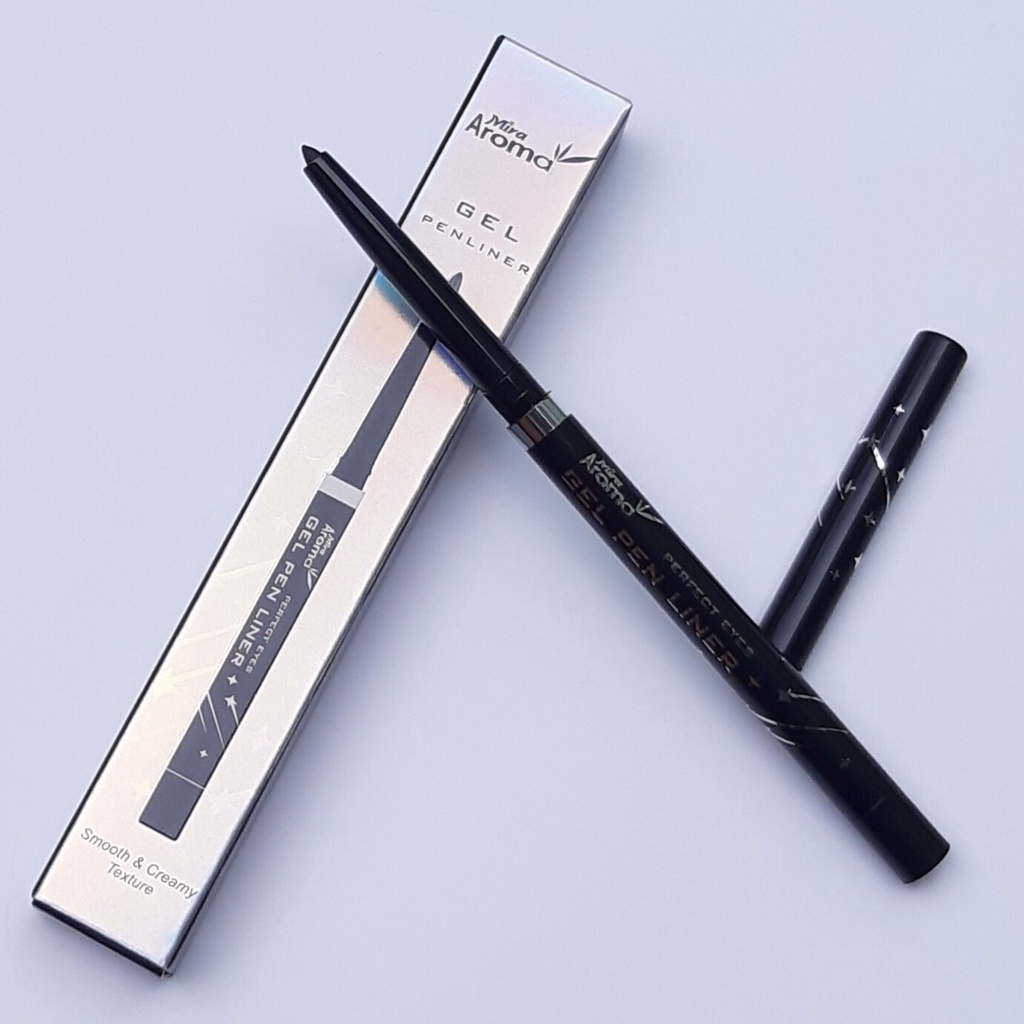 Chì Gel kẻ mí mắt không Lem không trôi màu đen Mira Aroma