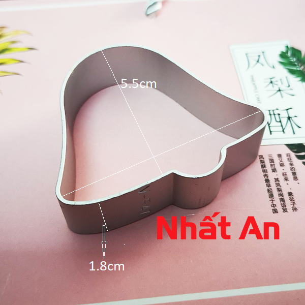 Khuôn nhấn bánh dứa hình cái chuông 2 cái